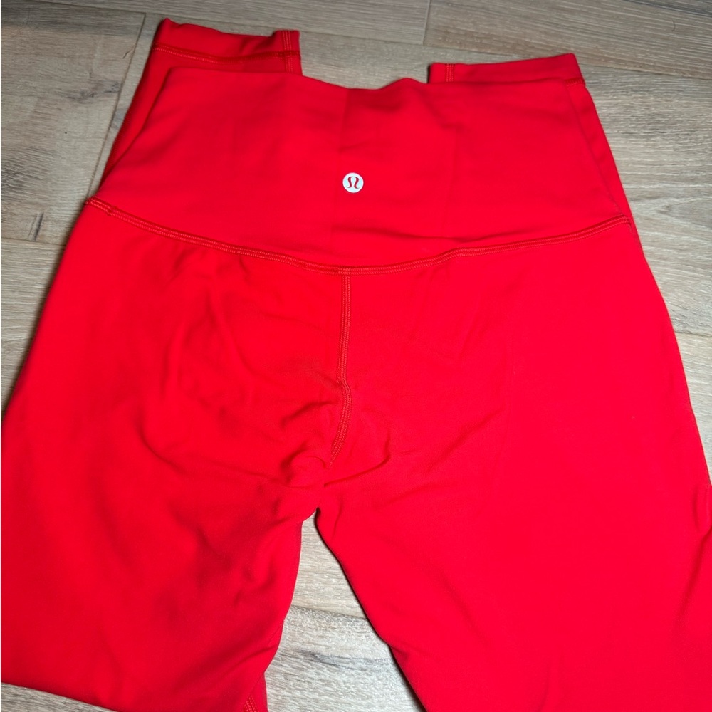 Lululemon Bright Red Leggings